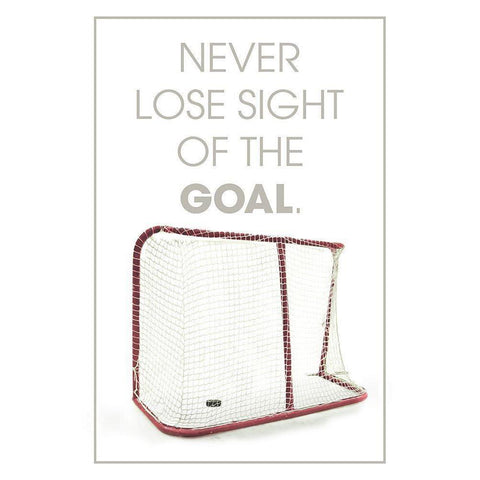 Sight Of Goal White Modern Wood Framed Art Print by Villa, Mlli