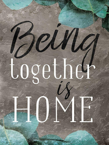 Being Together Black Ornate Wood Framed Art Print with Double Matting by Villa, Mlli