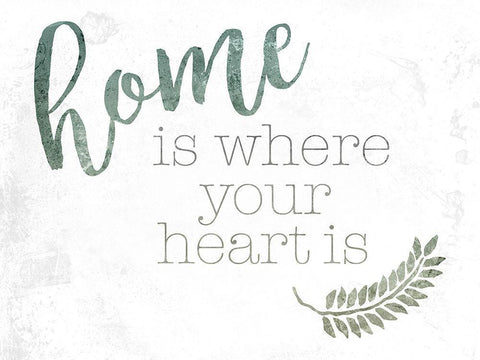 Home Heart Black Ornate Wood Framed Art Print with Double Matting by Villa, Mlli