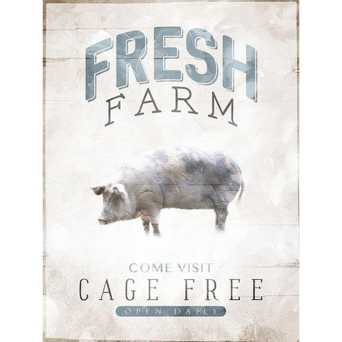 Fresh Farm Black Modern Wood Framed Art Print by Villa, Mlli