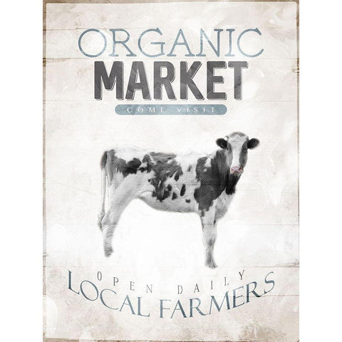 Organic Market Black Modern Wood Framed Art Print with Double Matting by Villa, Mlli