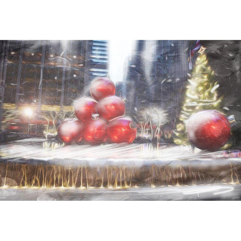 Street Ornaments Gold Ornate Wood Framed Art Print with Double Matting by Villa, Mlli