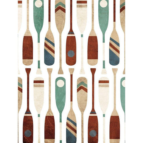 More Oars Black Modern Wood Framed Art Print by Villa, Mlli