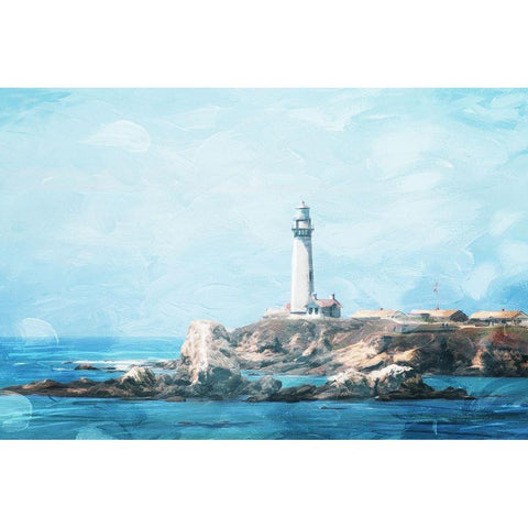 Light At Sea Black Modern Wood Framed Art Print with Double Matting by Villa, Mlli