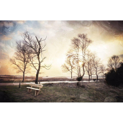 Off The Bench Black Modern Wood Framed Art Print with Double Matting by Villa, Milli