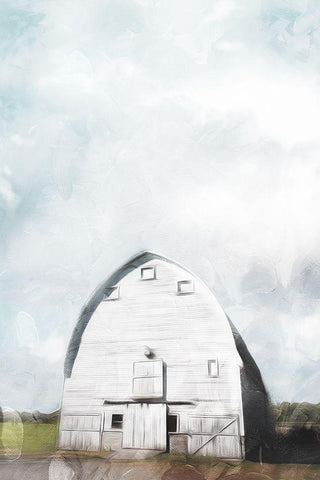 Sky Barn Black Ornate Wood Framed Art Print with Double Matting by Villa, Mlli