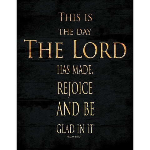 The Lord Black Modern Wood Framed Art Print by Villa, Mlli