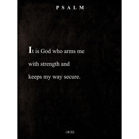 Psalm Book Page Black Modern Wood Framed Art Print with Double Matting by Villa, Mlli