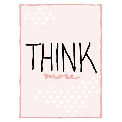 Think More Gold Ornate Wood Framed Art Print with Double Matting by Villa, Mlli