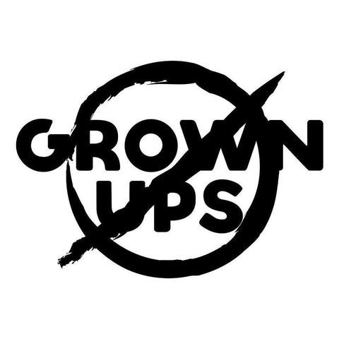 Grown Ups Black Modern Wood Framed Art Print with Double Matting by Villa, Mlli