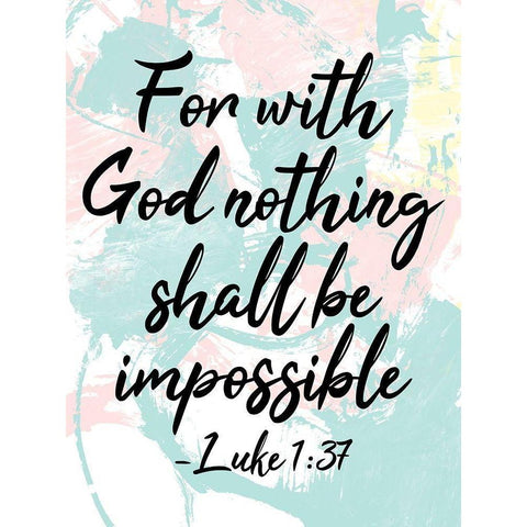 With God White Modern Wood Framed Art Print by Villa, Mlli