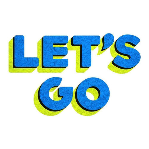 Lets Go White Modern Wood Framed Art Print by Villa, Mlli
