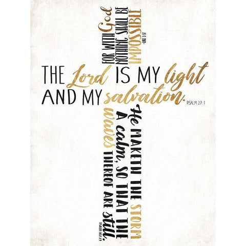 Three Quote Cross Black Modern Wood Framed Art Print by Villa, Mlli