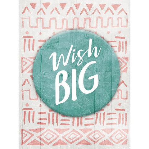 Wish Big Reverse White Modern Wood Framed Art Print by Villa, Mlli