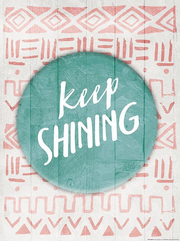 Keep Shining Reverse Black Ornate Wood Framed Art Print with Double Matting by Villa, Mlli