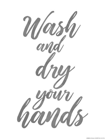 Wash And Dry White Modern Wood Framed Art Print with Double Matting by Villa, Mlli