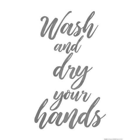 Wash And Dry Black Modern Wood Framed Art Print by Villa, Mlli