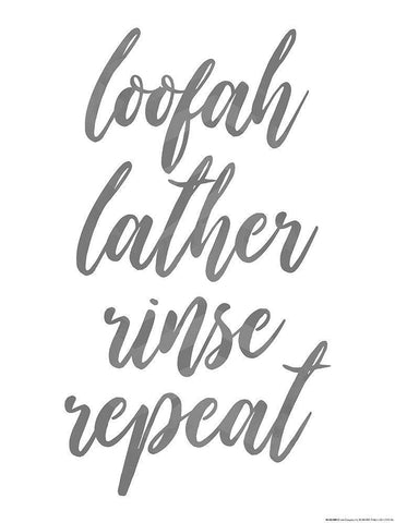 Loofah Lather White Modern Wood Framed Art Print with Double Matting by Villa, Mlli