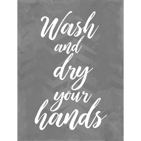 Wash And Dry Black Modern Wood Framed Art Print by Villa, Mlli