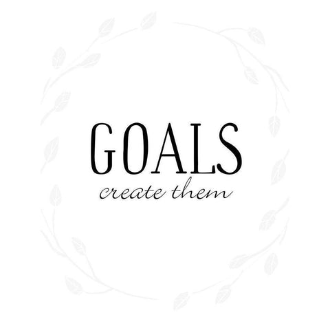 Goals White Modern Wood Framed Art Print by Villa, Mlli