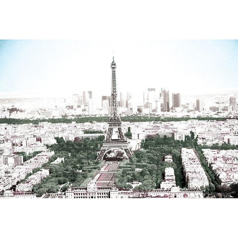 Soft Paris Black Modern Wood Framed Art Print with Double Matting by Villa, Mlli