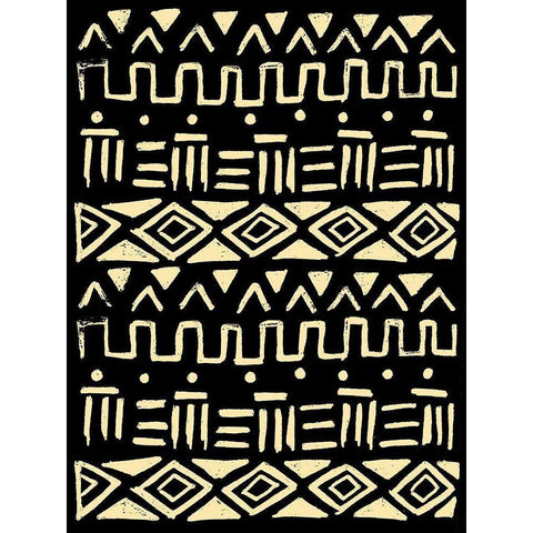 Wood Tribe Cream White Modern Wood Framed Art Print by Villa, Mlli