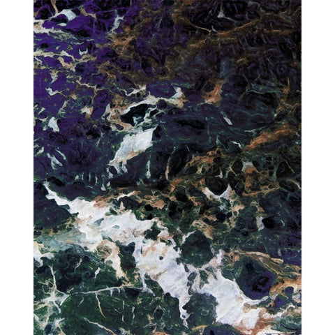 Dark Smog Abstract Black Modern Wood Framed Art Print with Double Matting by Villa, Mlli