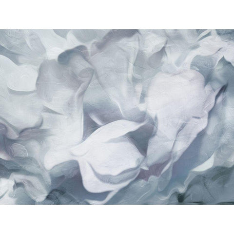 Cool Floral Abstract Black Modern Wood Framed Art Print by Villa, Mlli