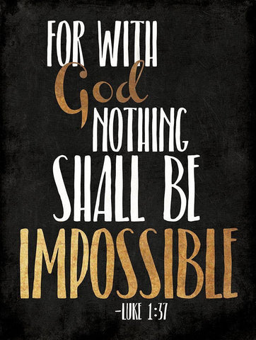 Be Impossible White Modern Wood Framed Art Print with Double Matting by Villa, Mlli