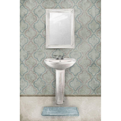 Vintage Sink Black Modern Wood Framed Art Print with Double Matting by Villa, Mlli