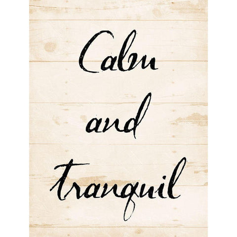 Calm Black Modern Wood Framed Art Print with Double Matting by Villa, Mlli