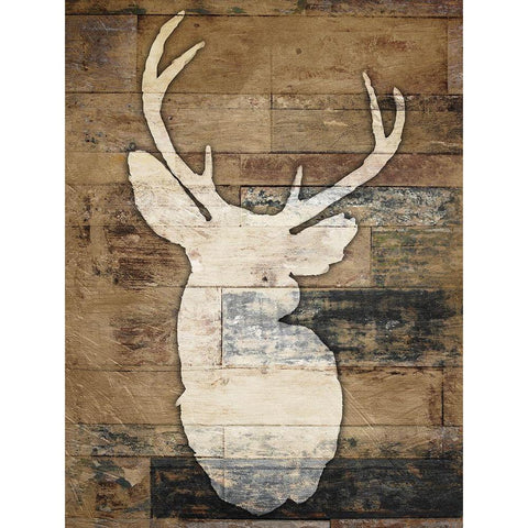 Look At Me Deer White Modern Wood Framed Art Print by Villa, Mlli