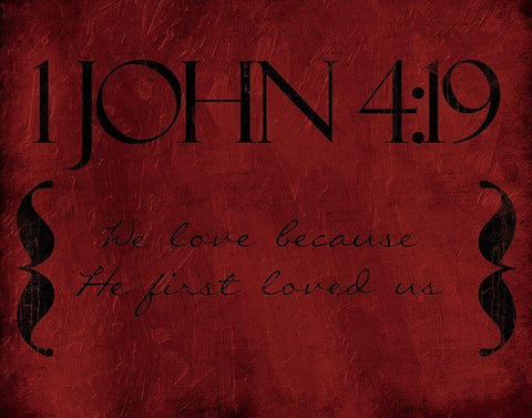 John We Love White Modern Wood Framed Art Print with Double Matting by Villa, Mlli