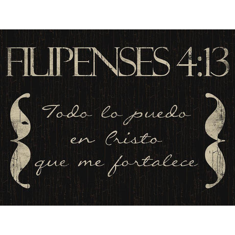 Filipenses Todo Gold Ornate Wood Framed Art Print with Double Matting by Villa, Mlli