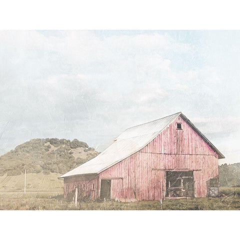 Bigger Barn In The Farm Black Modern Wood Framed Art Print with Double Matting by Villa, Mlli