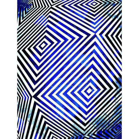 Your Path Blue Black Modern Wood Framed Art Print by Villa, Milli