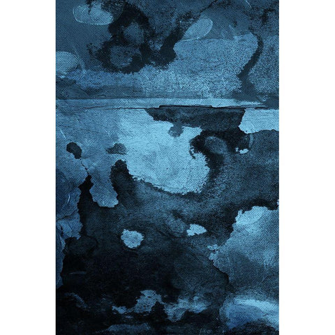 Burn Blue Part 1 Black Modern Wood Framed Art Print by Villa, Mlli