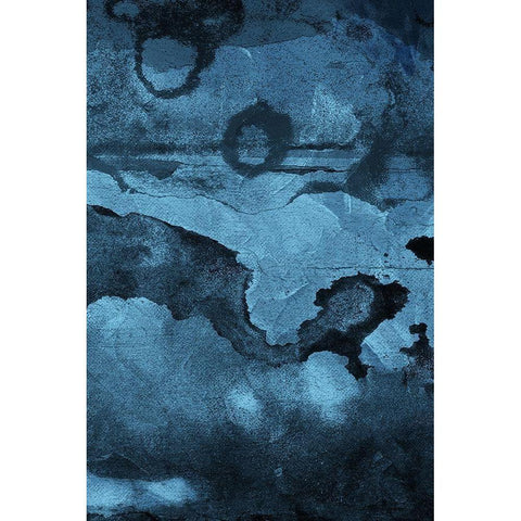 Burn Blue Part 2 Gold Ornate Wood Framed Art Print with Double Matting by Villa, Mlli