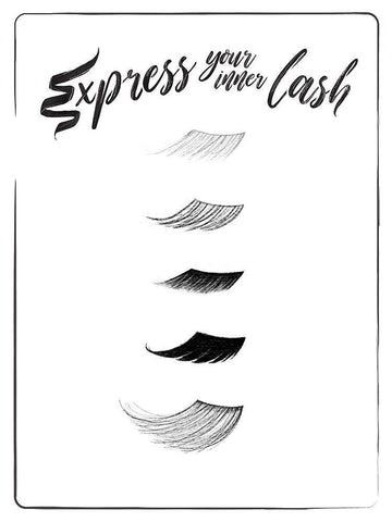 Express Your Inner Lash Black Ornate Wood Framed Art Print with Double Matting by Villa, Mlli