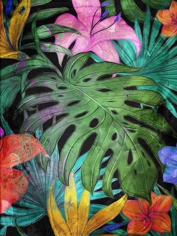 Color In The Forest Part 2 White Modern Wood Framed Art Print with Double Matting by Villa, Mlli