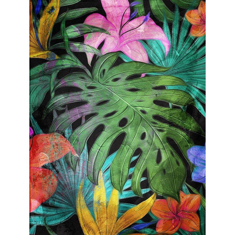 Color In The Forest Part 2 Black Modern Wood Framed Art Print by Villa, Mlli