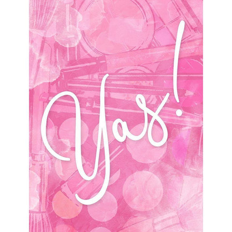 Yas White Modern Wood Framed Art Print by Villa, Mlli