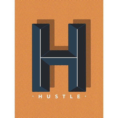 Hustle Gold Ornate Wood Framed Art Print with Double Matting by Villa, Mlli