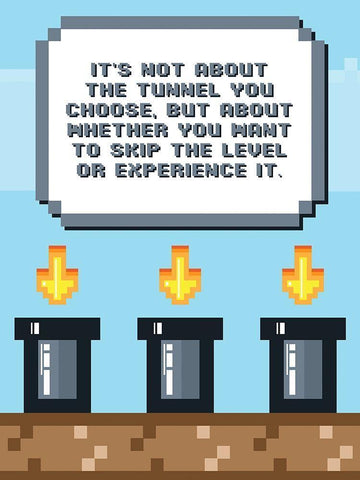 Experienced Gamer Black Ornate Wood Framed Art Print with Double Matting by Villa, Mlli