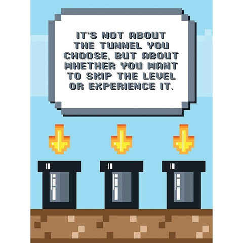 Experienced Gamer Black Modern Wood Framed Art Print by Villa, Mlli