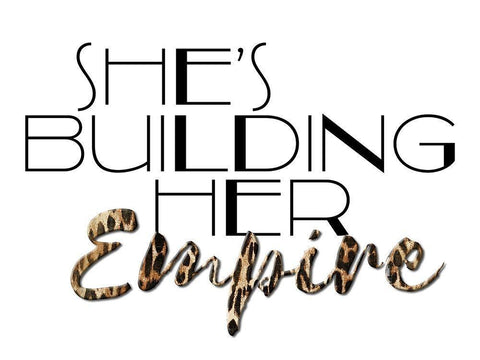 Her Empire White Modern Wood Framed Art Print with Double Matting by Villa, Mlli
