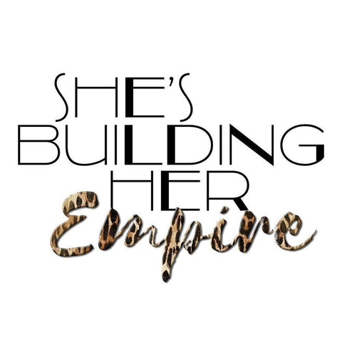 Her Empire Black Modern Wood Framed Art Print with Double Matting by Villa, Mlli