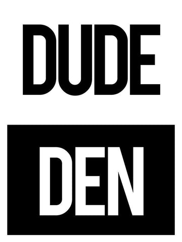 Dude Den Black Ornate Wood Framed Art Print with Double Matting by Villa, Mlli