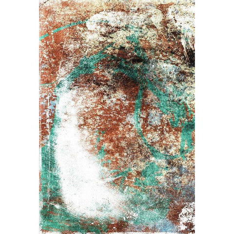 Rust Growth Black Modern Wood Framed Art Print with Double Matting by Villa, Mlli