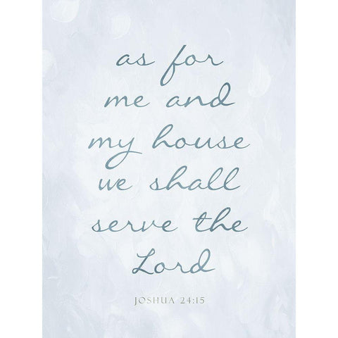 Serve The Lord Black Modern Wood Framed Art Print by Villa, Mlli